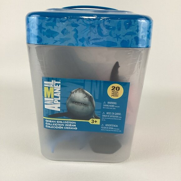 Animal Planet Ocean Collection Take N Play Bucket Sharks Whales 2017 Discovery - Picture 1 of 7